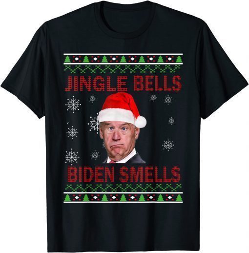 Ugly Joe Biden Christmas Sweater Republican Conservative 2021 T-Shirt