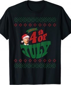 T-Shirt Santa Joe Biden Happy 4th of July Ugly Christmas Sweater