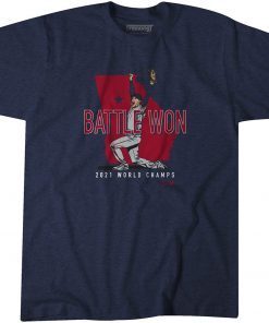 BATTLE WON 2021 WORLD CHAMPS T-SHIRT