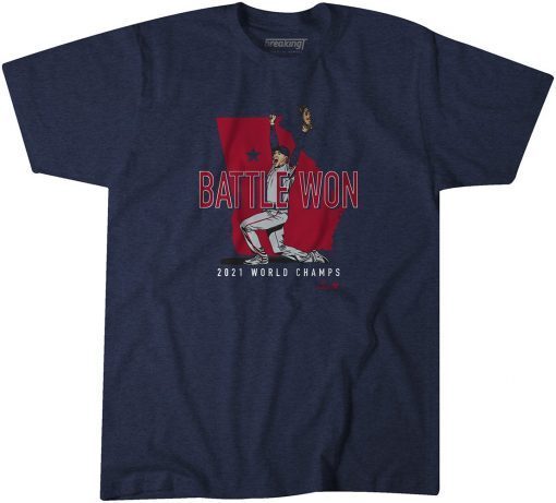 BATTLE WON 2021 WORLD CHAMPS T-SHIRT