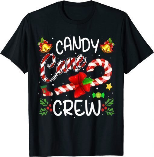 Candy Cane Crew Funny Christmas Candy Lover Xmas 2021 T-Shirt