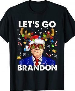 T-Shirt Let's Go Trump Brandon Ugly Christmas
