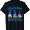 Funny Hanukkah Funny Jewish Shalom Gnomes Chanukah Lights T-Shirt