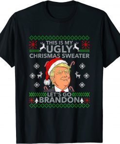 Let's Go Brandon Trump Ugly Christmas Sweat gift T-Shirt
