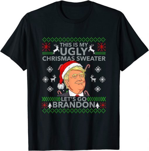 Let's Go Brandon Trump Ugly Christmas Sweat gift T-Shirt