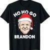 Let's Ho Ho Go Brandon Joe Biden Santa Claus Funny Christmas Gift TShirt