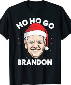 Let's Ho Ho Go Brandon Joe Biden Santa Claus Funny Christmas Gift TShirt