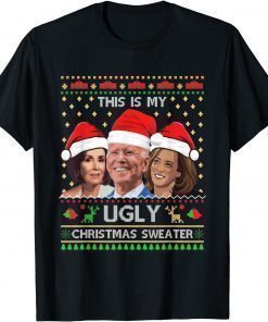 T-Shirt This Is My Ugly Christmas Anti Biden Sweater Funny Xmas Gift