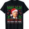 2022 Santa Joe Biden Uh Uh You Know The Thing Christmas Sweater Tee Shirts