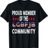 T-Shirt Mens US FLAG Republicans Proud Member Of LGBFJB Community