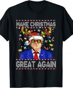 Classic Make Christmas Great Again Funny Trump Ugly Christmas Men T-Shirt