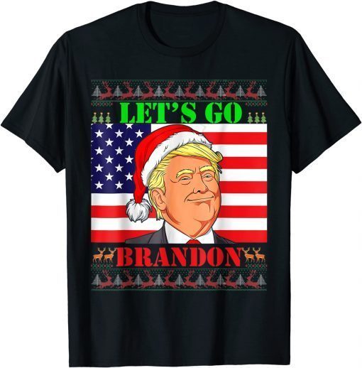 Classic Let's Go Branson Trump Ugly Christmas Sweater TShirt