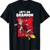 Christmas Let's Go Branson Brandon With Santa Claus In Xmas Gift T-Shirt