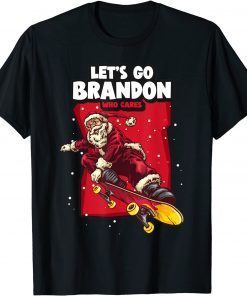 Christmas Let's Go Branson Brandon With Santa Claus In Xmas Gift T-Shirt