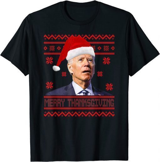 Funny Joe Biden Merry Thanksgiving Trick Or Treat T-Shirt