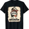 T-Shirt Vintage American Flag F Joe Brandon Anti Liberal Let's Go