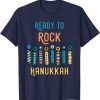 Ready To Rock Hanukkah Pajamakah Menorah Nine Candles Gift Tee Shirts