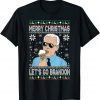 Funny Merry Xmas Let's Go Branson Brandon Ugly Christmas Sweater T-Shirt