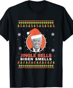 Official Jingle Bells Biden Smells Funny Costume T-Shirt