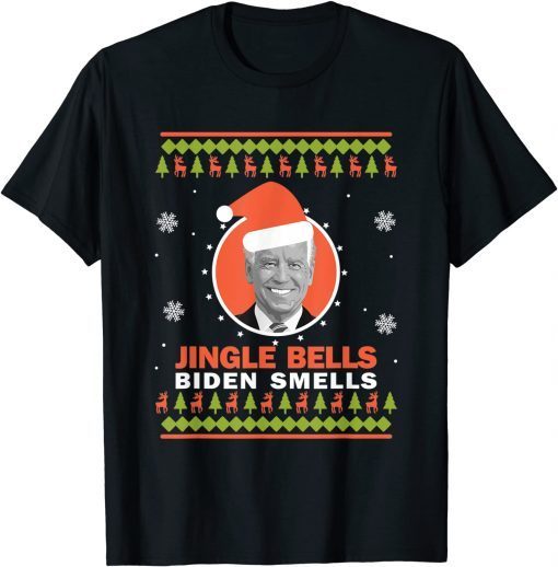 Official Jingle Bells Biden Smells Funny Costume T-Shirt