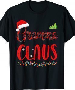 2021 Gramma Claus Matching Family Christmas Pajamas Xmas Santa T-Shirt