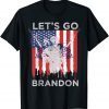 Distressed Let's Go Brandon Thank You Veterans Proud Unisex Tee Shirts