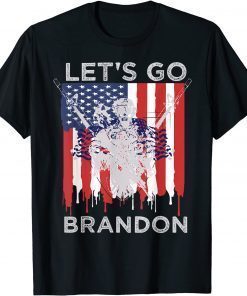 Distressed Let's Go Brandon Thank You Veterans Proud Unisex Tee Shirts