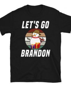 2021 Let's Go Brandon Christmas Poor White snowman Unisex T-Shirt