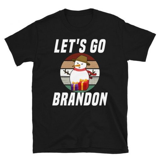2021 Let's Go Brandon Christmas Poor White snowman Unisex T-Shirt