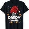 Daddy Gnome Leopard Family Matching Christmas Party Pajama T-Shirt