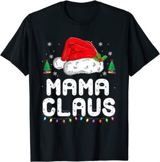 Official Mama Claus Shirt Christmas Pajama Family Matching Xmas T-Shirt