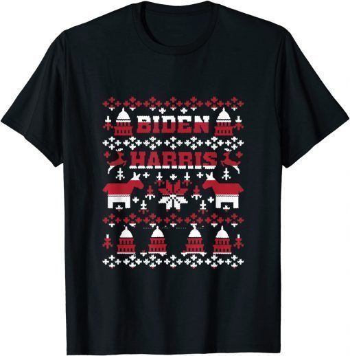 Classic Biden Harris 2020 Democrat Ugly Christmas Sweater T-Shirt