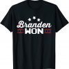 Brandon Won US Flag Funny Trendy Sarcastic Conservative Classic T-Shirt
