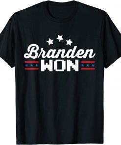 Brandon Won US Flag Funny Trendy Sarcastic Conservative Classic T-Shirt