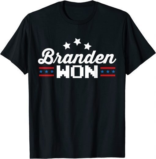 Brandon Won US Flag Funny Trendy Sarcastic Conservative Classic T-Shirt