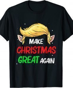 2021 Make Christmas Great Again Funny Trump Ugly Christmas T-Shirt