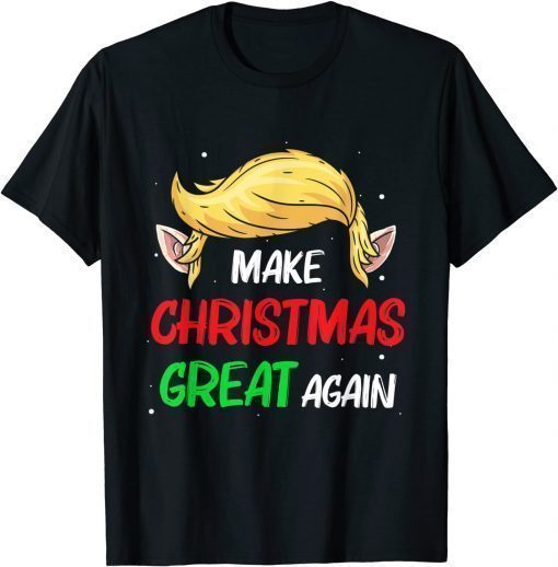 2021 Make Christmas Great Again Funny Trump Ugly Christmas T-Shirt