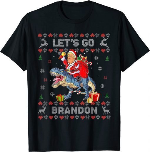 Official Trump Sarcastic Lets Go Branson Ugly Christmas Pajama 2021 Shirts