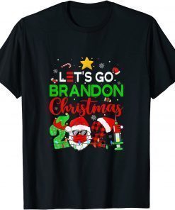 Funny Let's Go Brandon Christmas 2021 fans Xmas TShirt