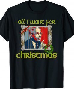 Funny Fire Fauci For Christmas Arrest Dr Fauci Christmas Mandate Gift T-Shirt