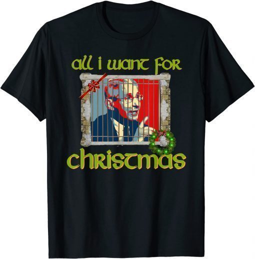 Funny Fire Fauci For Christmas Arrest Dr Fauci Christmas Mandate Gift T-Shirt