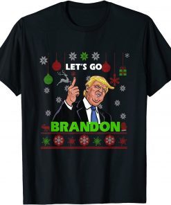 Official Let's Go Brandon Donal Trump Christmas 2021 T-Shirt