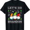 Let's Go Brandon American Flag Gnome Ugly Christmas Sweater Funny TShirt