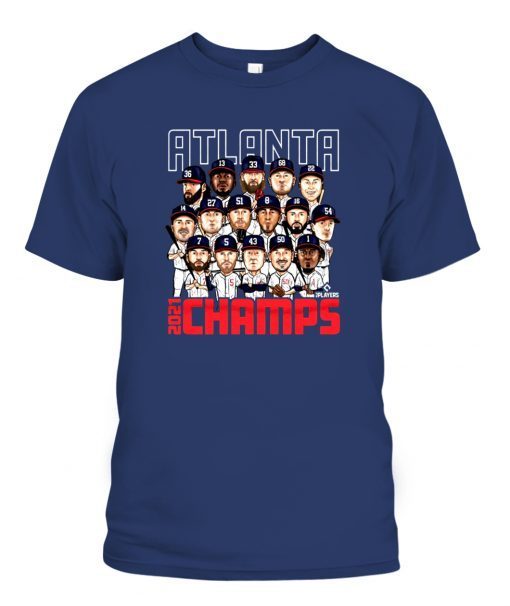 Atlanta Braves 2021 World Series Champions Roster Shirts