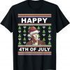 Santa Joe Biden Happy 4th of July Ugly Christmas 2021 T-Shirt