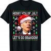 Classic Merry 4th of July Let's go Branson Brandon Ugly Sweater T-Shirt