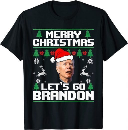 Merry Christmas Let's go Branson Brandon Ugly Sweater Style Shirts