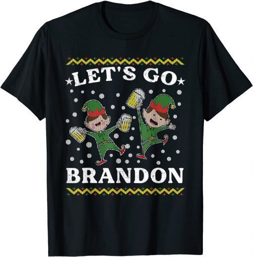 2021 Let's Go Branson Brandon Anti Biden Chant Ugly Christmas Funny Tee Shirts