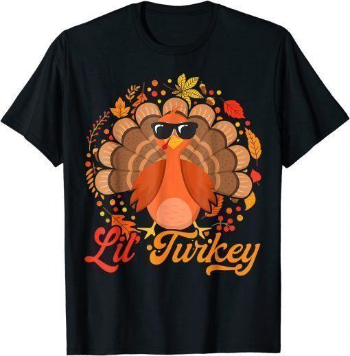 Classic Lil Turkey Happy Thanksgiving 2021 T-Shirt