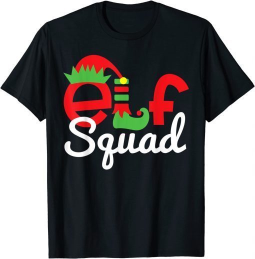 Official Family Christmas Matching Holiday Group Elf Squad TShirt
